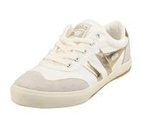 Gola Baskets Blanches Dorées Femmes - Badmington Casual - 39 EU