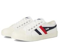Gola Baskets Coaster pour femme, Blanc cassé/bleu marine/rouge, 11