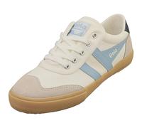 Gola Baskets de Badminton Femme Blanc Ecru Bleu - 39 EU