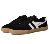 Gola Baskets de Badminton pour Femme, Noir/Blanc cassé/Gomme, 38 EU