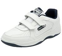 Gola Homme Belmont 2 Wide Twin Bar Chaussure de Marche, Blanc/Bleu Marine, 46 EU Large