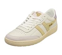 Gola Chaussures Falcon Femme - Baskets En Cuir Blanc Citron - 39