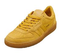 Gola Chaussures Femme Hawk - Baskets En Daim, Jaune Moutarde - 36