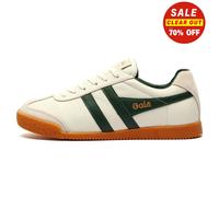 Gola Classics Harrier Cuir Baskets Hommes Classique Rétro Mode Baskets Blanc