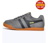 Gola Classics Harrier Daim Cuir Homme Classique Rétro Décontracté Baskets Gris