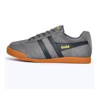 Gola Classics Harrier Daim Cuir Homme Classique Rétro Décontracté Baskets Gris