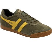 Gola Classics Harrier Hommes Lacets classiques en cuir suédé Chaussures de sport Kaki Jaune - 10 Royaume-Uni - 44 UE - 11 US / Jaune Kaki