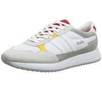 Gola Cma559, Baskets Homme, Blanc (White/Red/Sun WR), 45 EU
