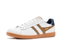 Gola Cuir Equipe II pour homme, Blanc/tabac/bleu marine, 12