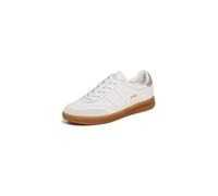 Gola Cuir Stadia pour femme, Blanc/doré/gomme, 11