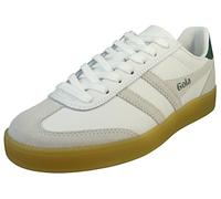 Gola Baskets en cuir Viper pour femme, Blanc/Blanc/Conifère/Gomme, 40 EU