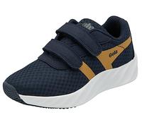 Gola Draken Twin Bar QF Road Running Shoe, Navy/Deep Sun, 28 EU