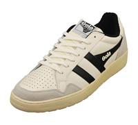 Gola Eagle Baskets décontractées pour homme Blanc cassé Noir, Blanc cassé, noir., 40.5 EU