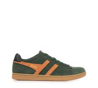Gola Homme Equipe II Suede, Kaki foncé/Orange Orange/Noir, 41 EU