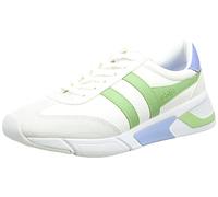 Gola Femme Eclipse California Sneaker, White/Patina Green/Vista Blue, 41 EU