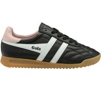 Gola Gola Black Ladies Stadium Leather Lace-Up Trainers