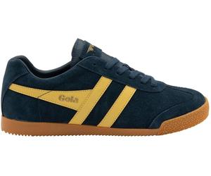 Gola Gola Blue Mens Harrier Suede Lace-Up Trainers