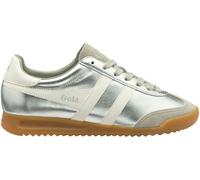 Gola Gola Silver Off White Womens Tornado Glimmer Metallic Trainers
