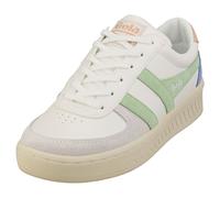 Gola Grandslam Trident Femme Baskets Plate-Forme Blanc Vert - 37