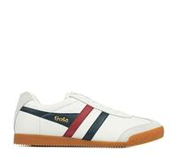 Gola Harrier : Baskets Casual En Cuir Blanc, Marine Et Rouge - 43