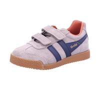 Gola Harrier Strap Sneaker, Rhino/Navy/Moody Orange, 29 EU