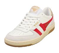 Gola Hawk Femme Baskets Décontracté Blanc Rouge - 41
