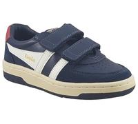 Gola Hawk Strap CKA336 Baskets tendance en cuir pour garçon Bleu marine F-Standard