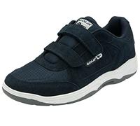 Gola Homme Belmont 2 Suede Wide Twin Bar Chaussure de Marche, Bleu Marine, 42 EU Large