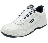 Gola Homme Belmont 2 Wide Chaussure de Marche, Blanc/Bleu Marine, 45 EU Large