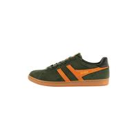 Gola Homme Equipe II Suede, Kaki foncé/Orange Orange/Noir, 46 EU