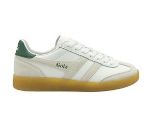 Gola Homme Viper Leather Chaussures, White-White-Evergreen-Gum, 46