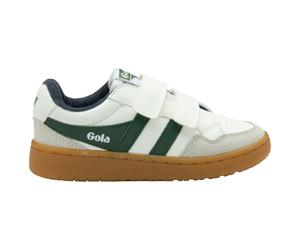 Gola - Kid's Eagle Strap - Baskets - UK 3 | EU 36 - white / evergreen / navy