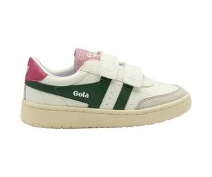 Gola - Kid's Falcon Strap - Baskets - UK 2 | EU 34 - white / evergreen / fuchsia