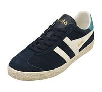 Sneakers Gola Medallist Pour Femmes - Baskets En Cuir À La Mode - Bleu Marine Et Blanc Cassé - 39