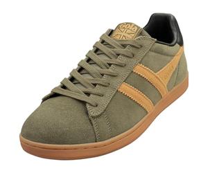 Gola Mixte Equipe II Suede Baskets, Khaki/Tobacco/Black, 46 EU
