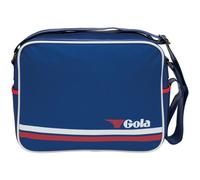 Gola Sac à épaule bleu blanc pour femme et homme - Redford Strip Reflex Blue / White / Red 175046