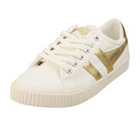 Gola Tennis Mark Cox Pour Femmes - Baskets Casual En Textile, Blanc Or - 37