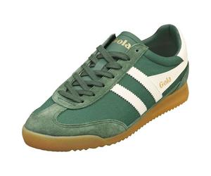 Gola Tornadoes Pour Hommes - Baskets Casual En Textile & Suede, Vert Et Blanc Cassé - 42