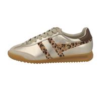 Gola Torpedo Glimmer Safari Baskets Low Top Femme Cuir Or Léopard