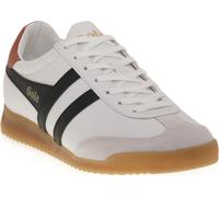 Gola Torpedo Leather - Baskets Hommes - Blanc-Black-M.Orange, Taille:43 EU