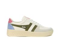 Gola Women's Grandslam Trident White/Kahki/Pink Sneakers CLA415IN (US)