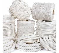 GOLBERG Corde torsadée 100 % coton naturel - Corde en coton blanc - (1,6 cm x 3 m)