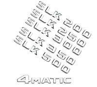 GOLCD 1 Autocollant de Lettre d'emblème d'insigne de Coffre arrière de Voiture, pour Benz SLK R170 R171 SLK55 SLK63 SLK200 SLK250 SLK300