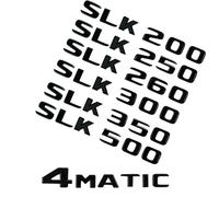 GOLCD 1 Autocollant de Lettre d'emblème d'insigne de Coffre arrière de Voiture, pour Benz SLK R170 R171 SLK55 SLK63 SLK200 SLK250 SLK300