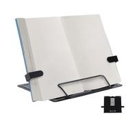 GolCookbook Stand - Adjustable Height Desktop Riser for Studying | Aluminum Alloy Frame with Page Clips, Ergonomic Reading for College, Classrooms, Libraries and Dormitories