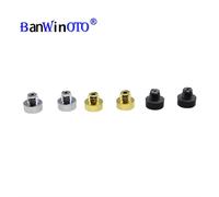 Gold-100pcs 100 Pièces/Ensemble 6mm Roue Rivets Remplacement En Plastique Clou Pneu Écrous Goujons Boulons Rivets Pour Voiture Style Tunning Jante Lèvre Décoration