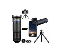 (gold)36x Cell Phone Zoom Lens Kit 3 in 1 with Phone Clip,Bluetooth Remote Control