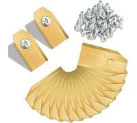 Gold - 45 lames pour tondeuses Husqvarna, lames de rechange pour tondeuses Husqvarna, lames de couteau de jardin en titane pour tondeuses automatiques Husqvarna/Gardena/Yardforce/McCulloch, robustes e