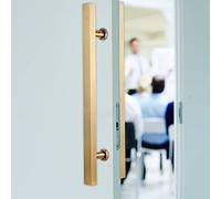 Gold Barn Door Inside Outside Double Sided Handles 20/24/ 47/60 Inch,Entry Door Pull Handle Long, Glass Sliding Gate Hardware Grab Bar Rod(Length 120cm(47inch))