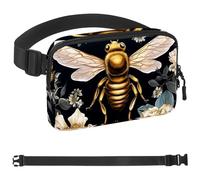 Gold Bee Sac banane imperméable avec sangle réglable pour homme et femme, avec poches à fermeture éclair, pour entraînement, course à pied, voyage, randonnée, multicolore, taille unique, multicolore,